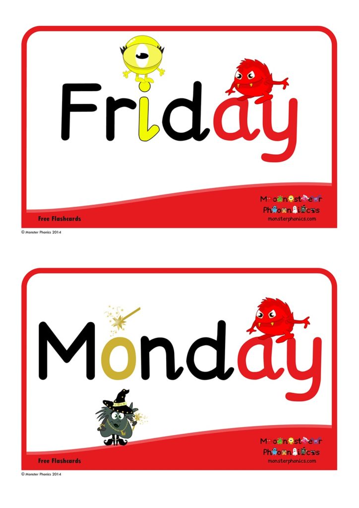 Days of the week pic