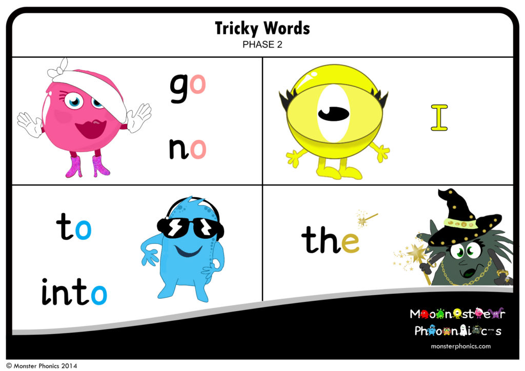 Monster Phonics Tricky Word Phase 2